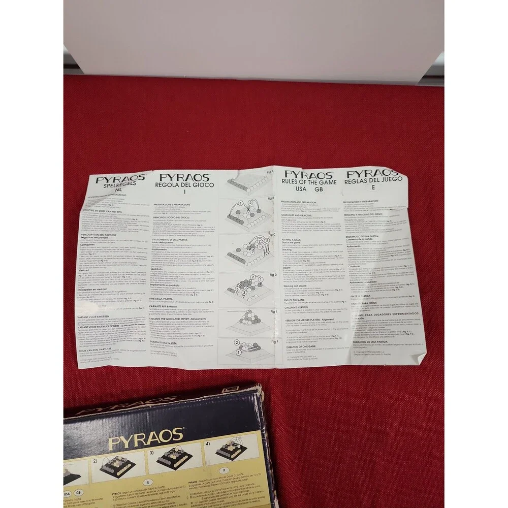 1994 - Pyraos Game Pyramid Stacking  - Gigamic France